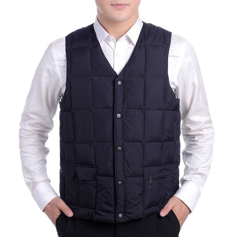 中老年男马甲冬季棉坎肩马夹爸爸款大码加肥宽松保暖男士马夹莎丞