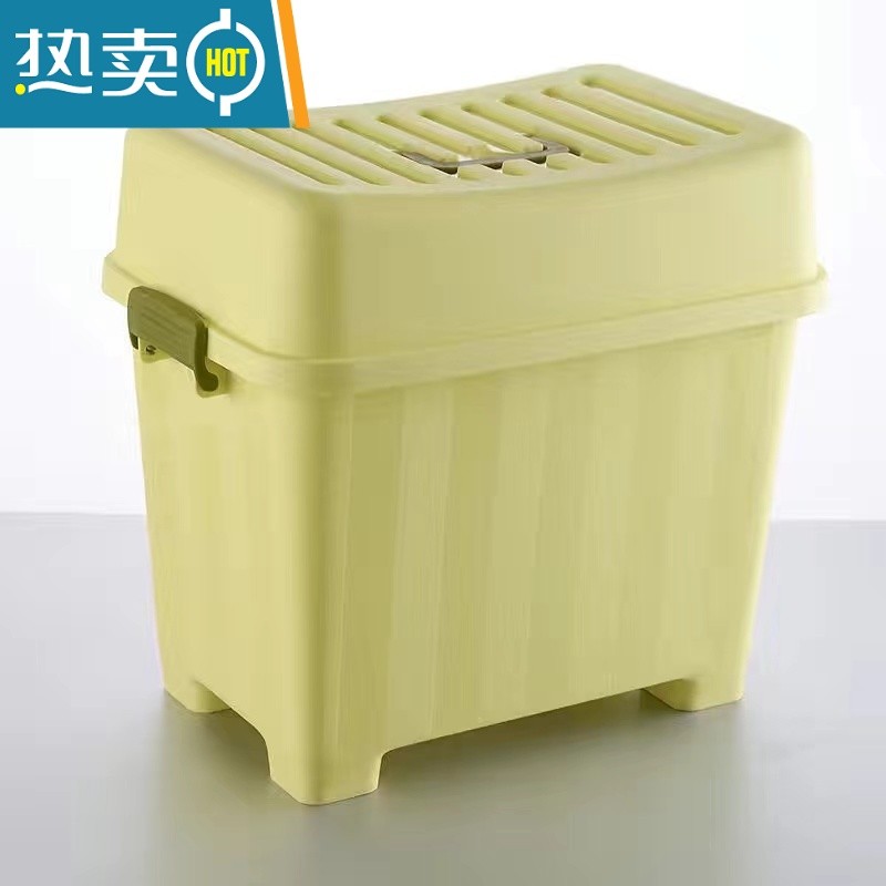 敬平沙发换鞋凳板凳凳子可移动收纳多功能防滑浴室塑料带抽屉凳储物凳收纳凳高清大图