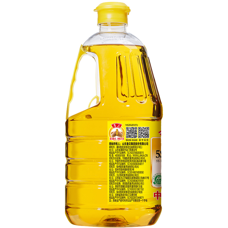 鲁花5S压榨一级花生油1.8L*2(礼盒) 物理压榨 送礼 健康食用油高清大图