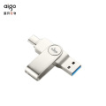 爱国者(AIGO) TYPE-C双接口U盘 U356 128G USB3.1 银色 （个）
