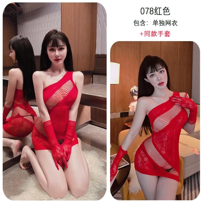 长夜漫漫情趣内衣性感紧身大码连体网衣女式开裆免脱诱惑网袜078高清大图