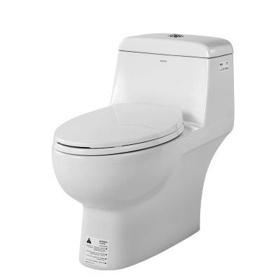 箭牌马桶(arrow)卫浴坐便器喷射虹吸式缓降静音座便器防臭地排节水