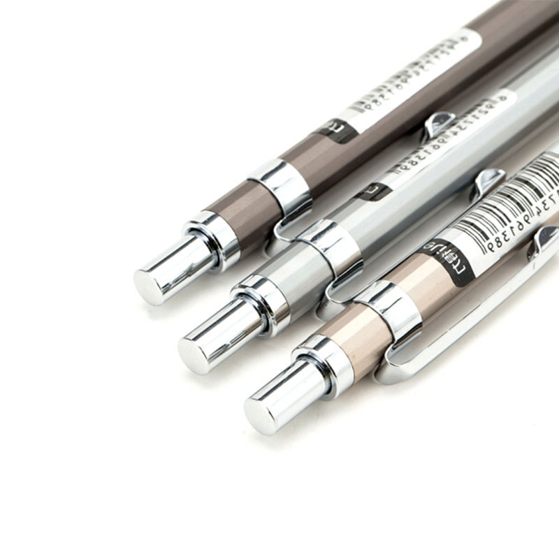 得力S332 全金属自动铅笔0.7mm 24支盒 2盒装