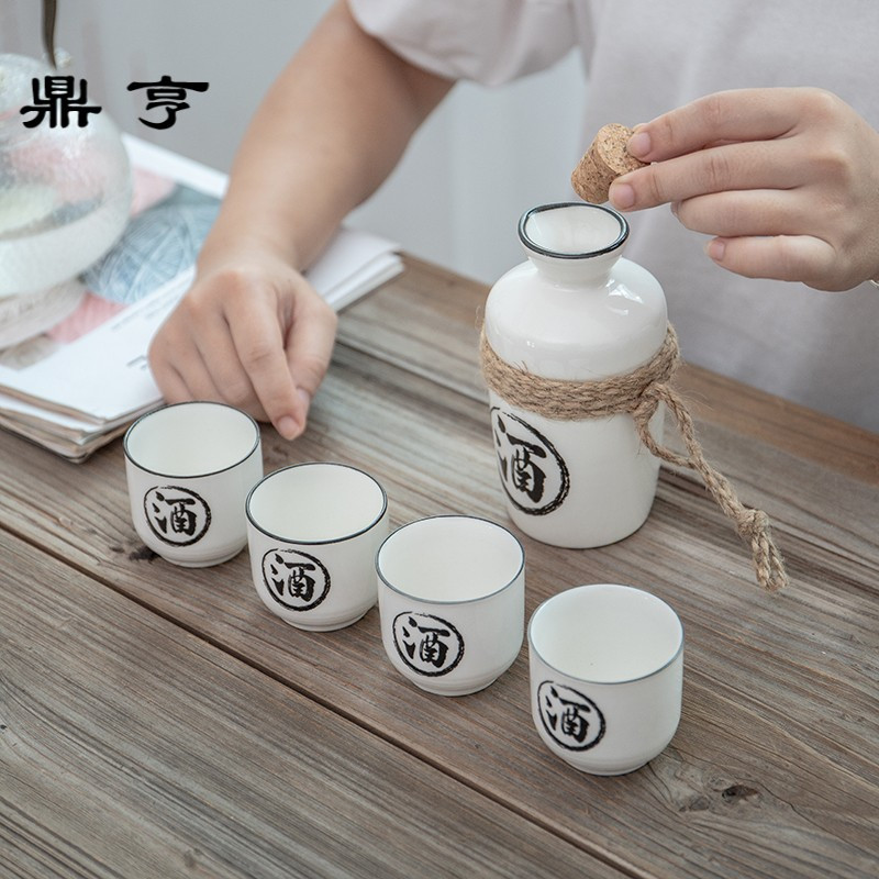 鼎亨日式酒具套装陶瓷分酒器清酒酒壶烈酒杯一斤半斤小壶创意酒盅