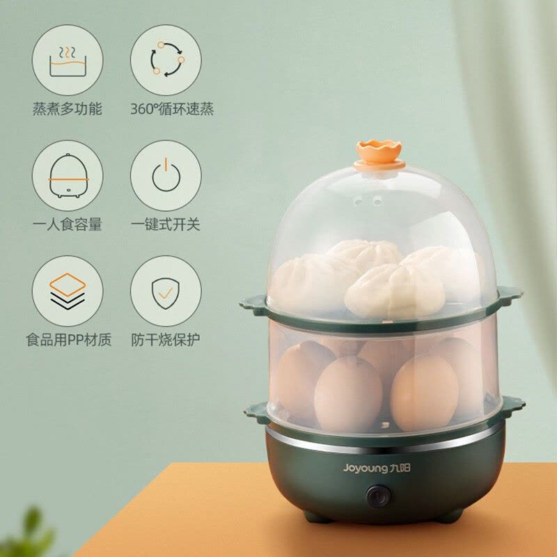 九阳(Joyoung)蒸蛋器家用小型多功能迷你懒人早饭神器煮鸡蛋煮蛋器ZD14-GE140图片