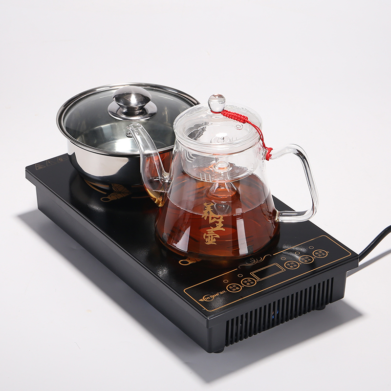 平板古达电磁茶炉自动上水加热平底泡茶烧水茶具茶台茶桌盘嵌入式不带