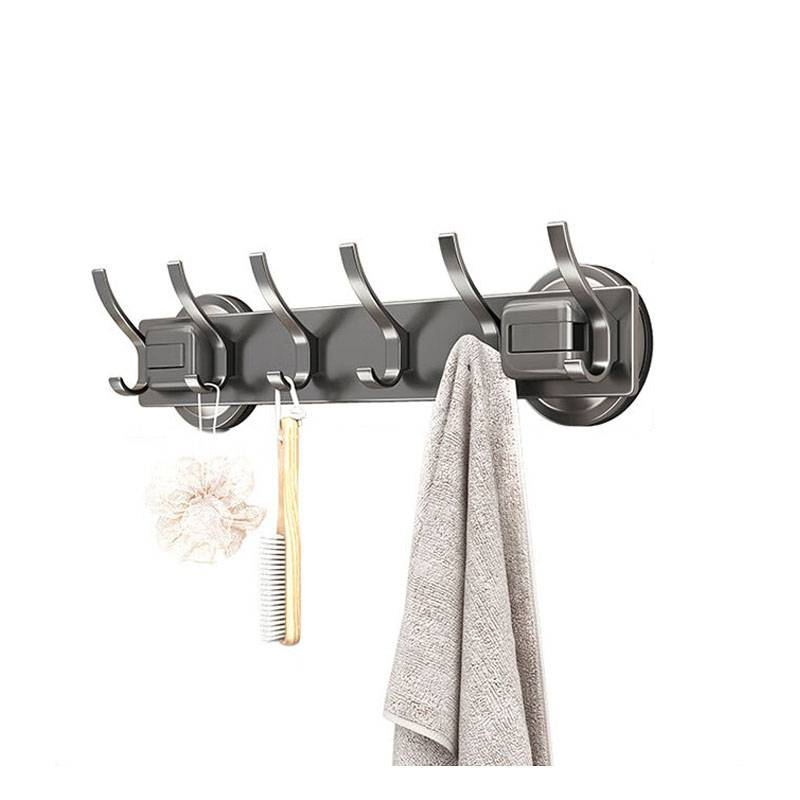 红鲸鱼 免打孔挂衣架 双层6钩 1个高清大图