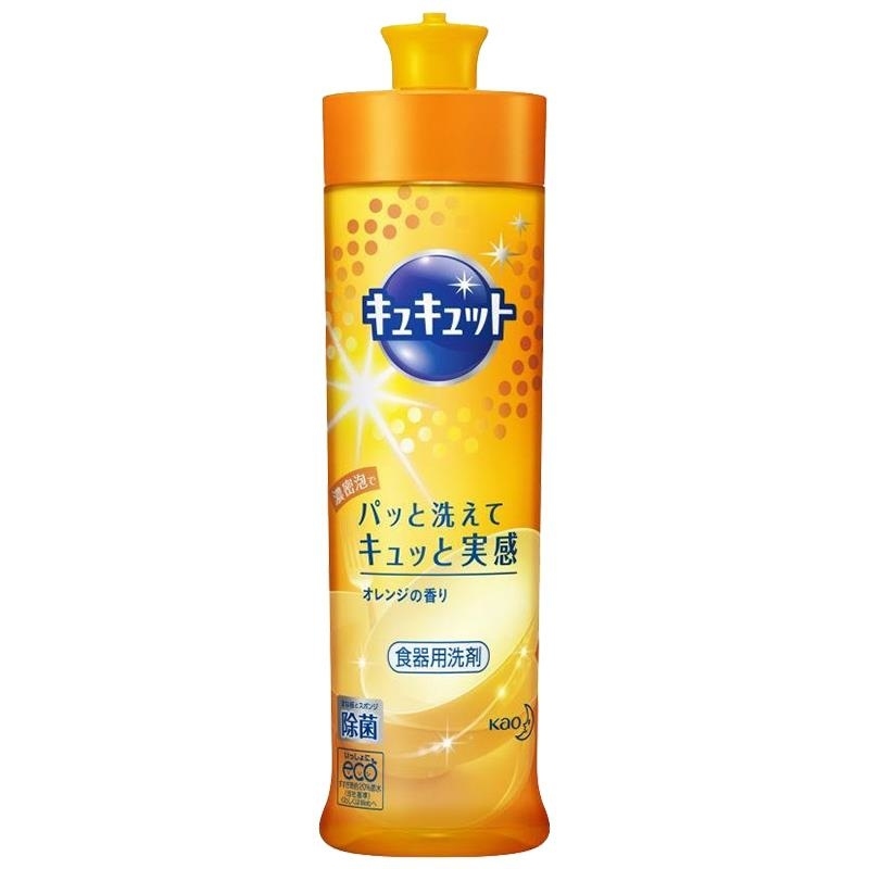 日本花王进口洗洁精餐具果蔬清洗液220ml橙子香洗碗除腥去油污高清大图