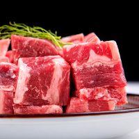 品珍鲜活 原切谷饲牛腩块500g*2 净重2斤生鲜牛肉 原切牛腩块生鲜肉类生鲜食品 雪花纹理肥瘦均匀烧烤煎煮牛腩块