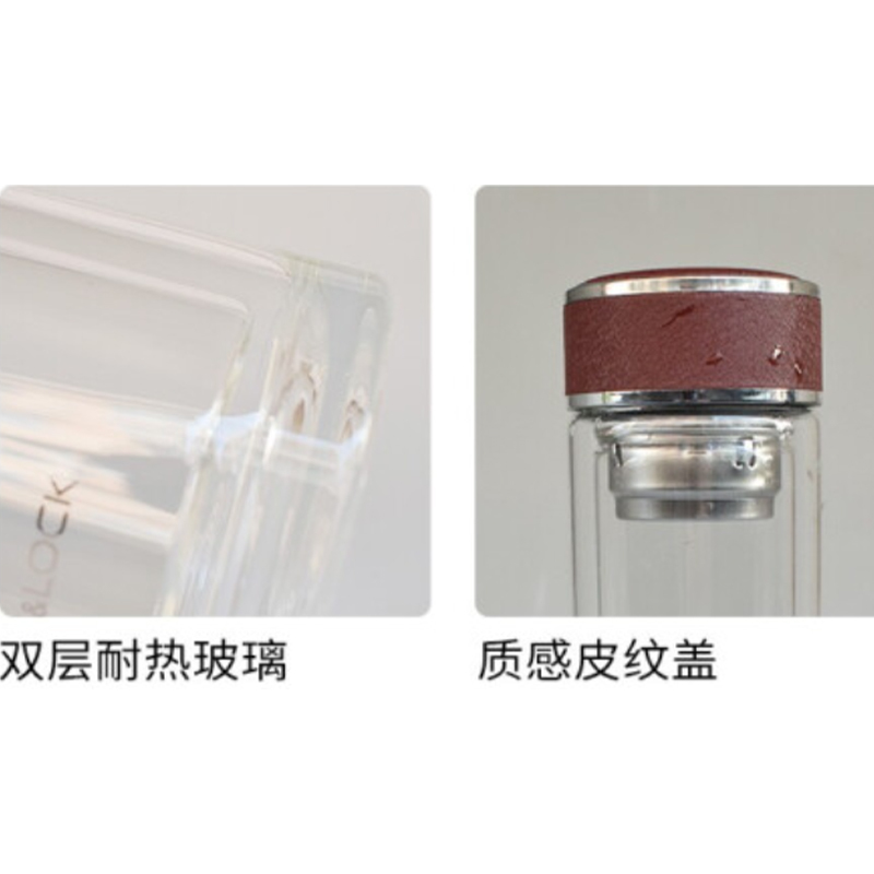 乐扣乐扣荣耀系列双层耐热玻璃水杯LLG626 300ML