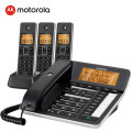 摩托罗拉(MOTOROLA) C7501RC录音电话机 无线座机 子母机 固定电话 办公家用大屏幕 一拖三