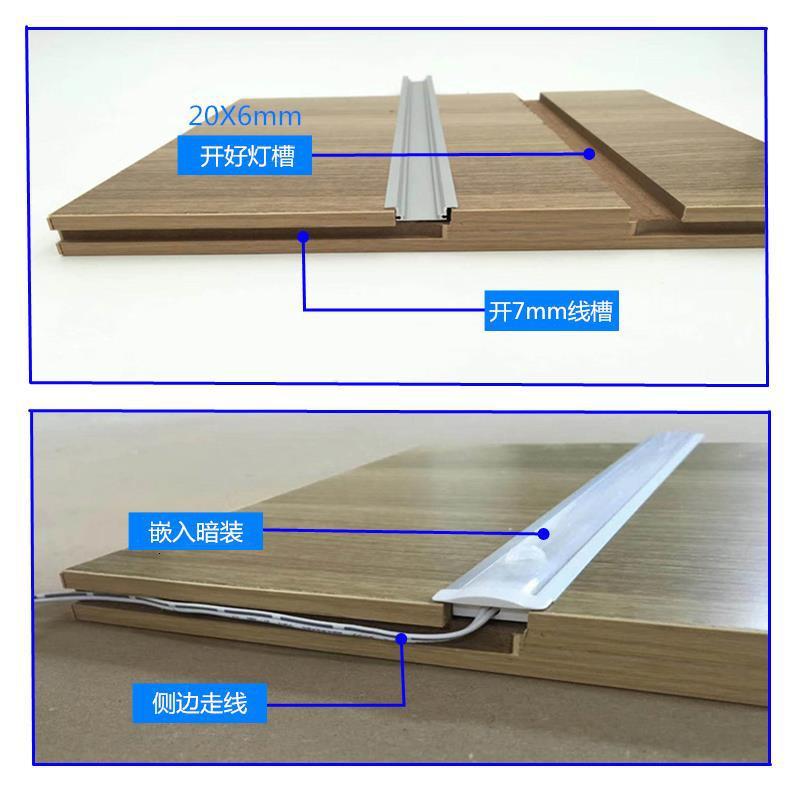 嵌入式铝合金灯led橱柜灯闪电客酒柜衣柜鞋柜隐形线条灯开暗装
