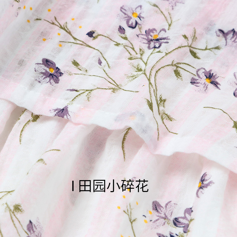铅笔俱乐部童装2020夏装新款女童连衣裙中大童田园碎花裙儿童裙子