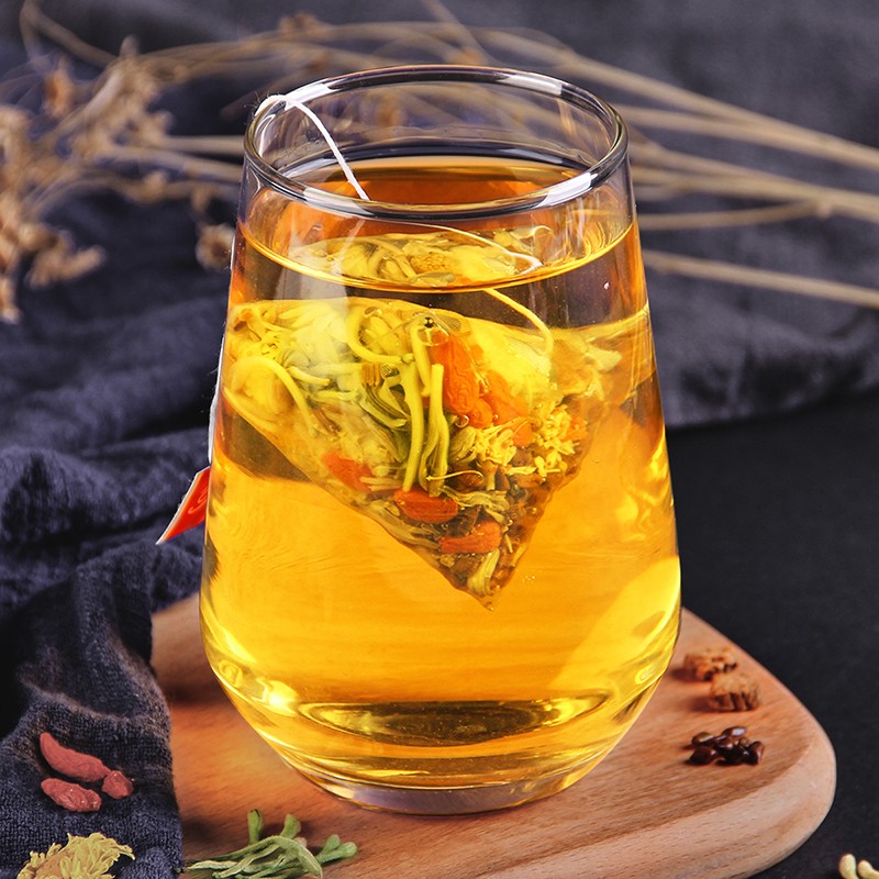 忆江南 菊花枸杞决明子茶金银花熬夜养护养生茶肝泡水茶包养生花茶 菊花枸杞决明子茶60g高清大图