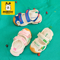BOBDOG HOUSE巴布豆童鞋儿童凉鞋2019夏季男童小孩女童包头宝宝沙滩鞋T9251
