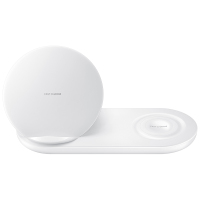 SAMSUNG/三星原装无线充电器 双快速充电底座 QI无线快充25W 适用于Note8/S8+S7/S9 七代白色