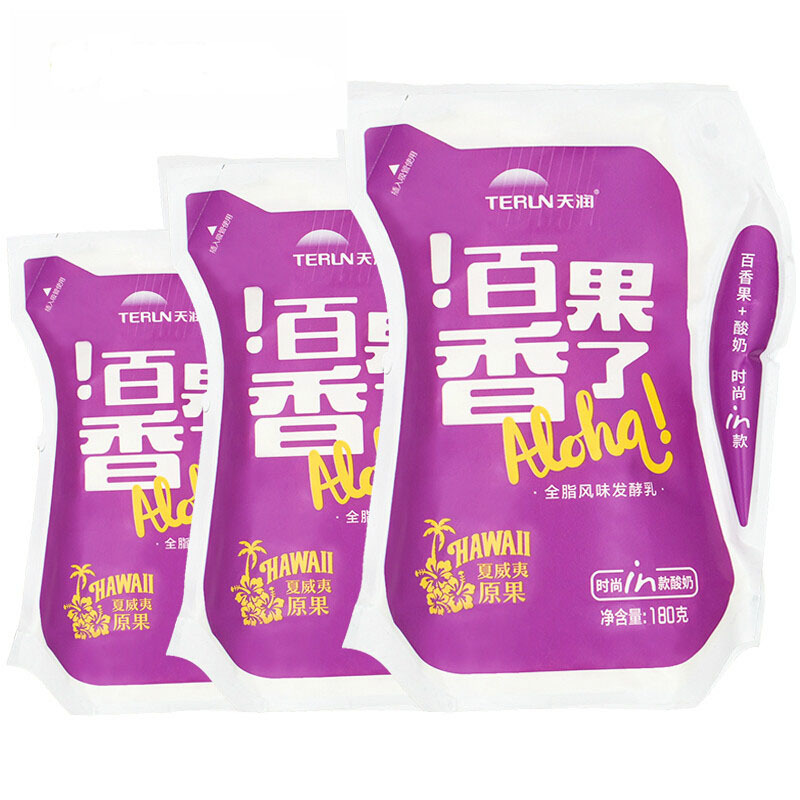 天润新疆特产百果香了酸奶浓缩酸牛奶 180g*12袋