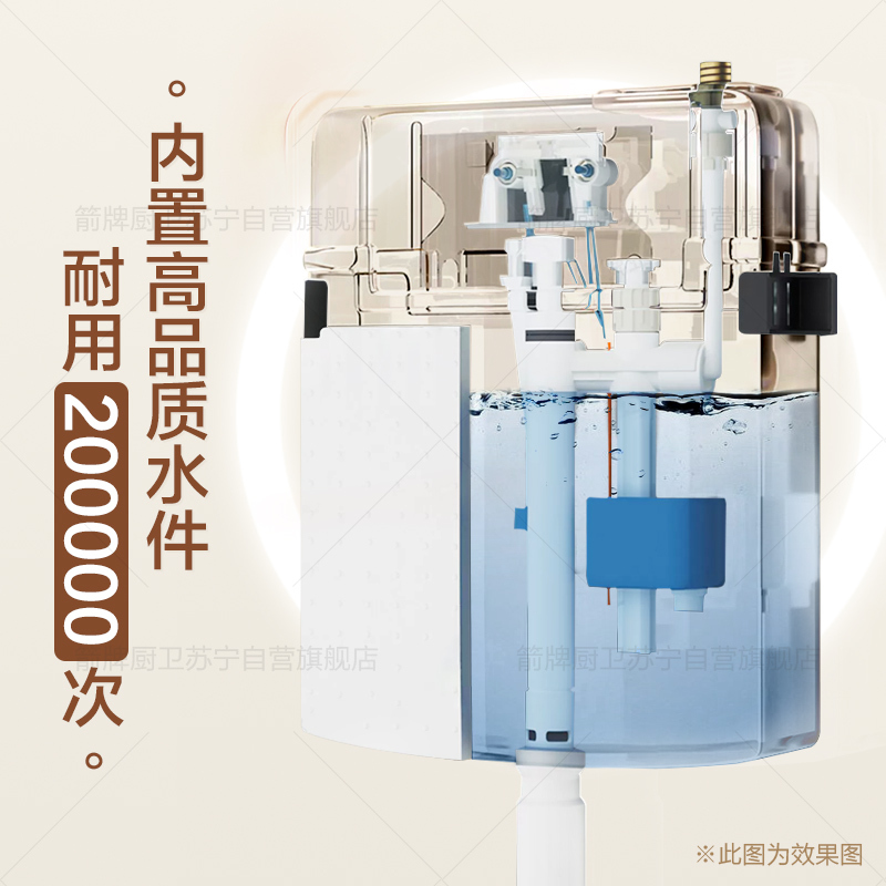 箭牌隐藏式水箱嵌入式蹲坑便池暗藏隐形蹲便器大便器入墙式冲水箱