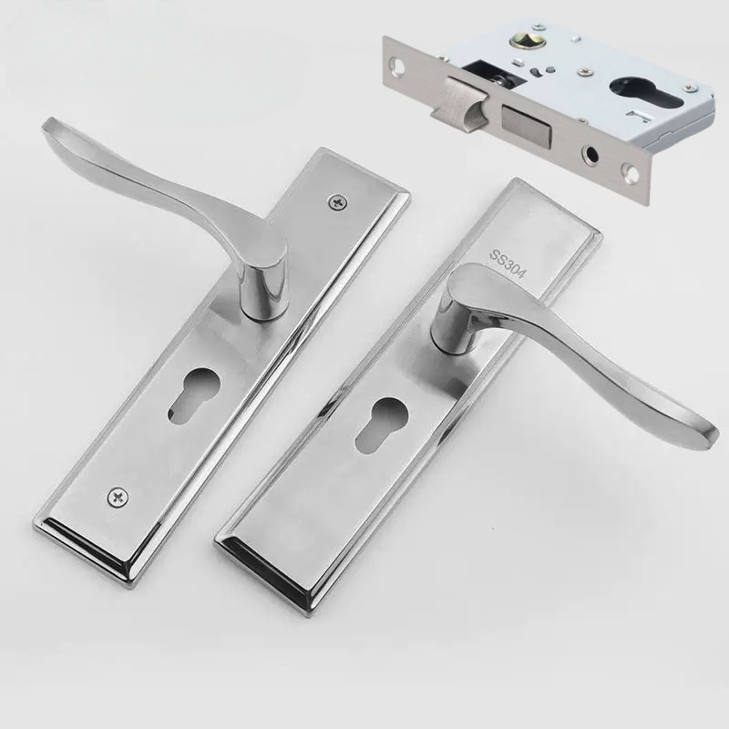 依诺九吉 卧室门锁通用型房门木门锁具门把手套装 多型号 套高清大图