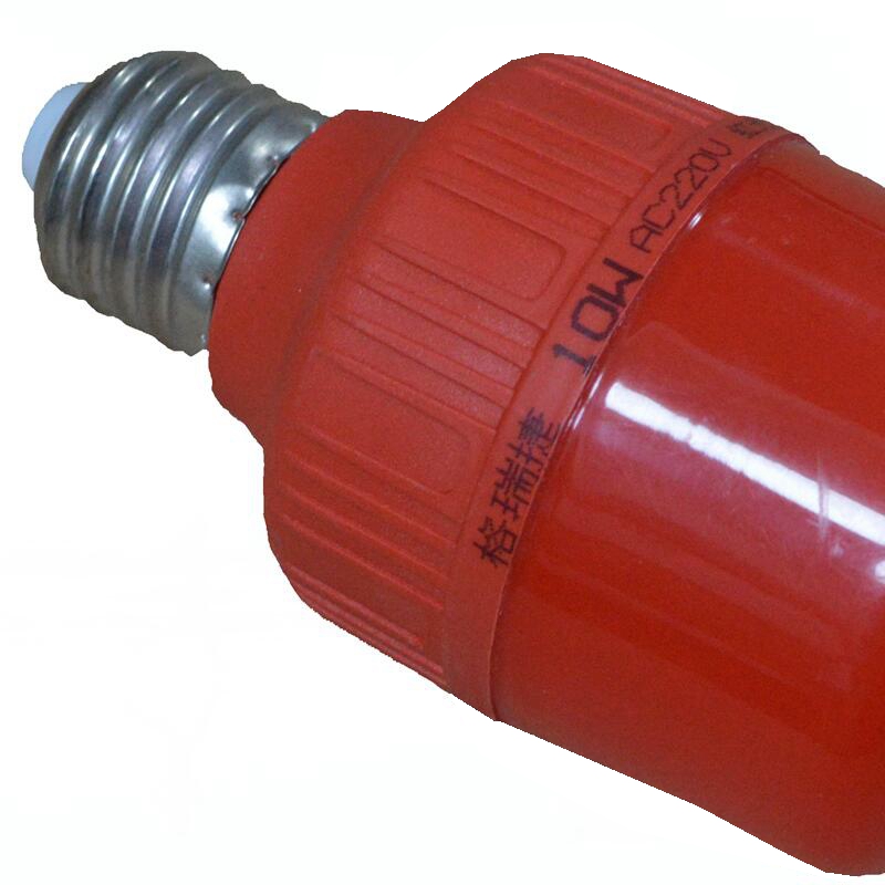 LED红灯泡10W 220VPC灯罩 E27 适用于红灯笼高清大图