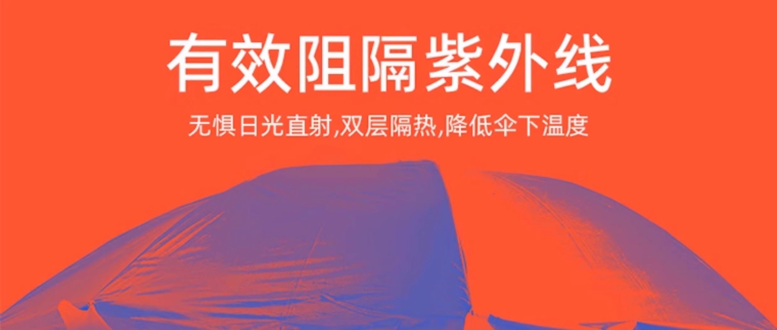 翼澜 户外遮阳伞 2.4m 把高清大图
