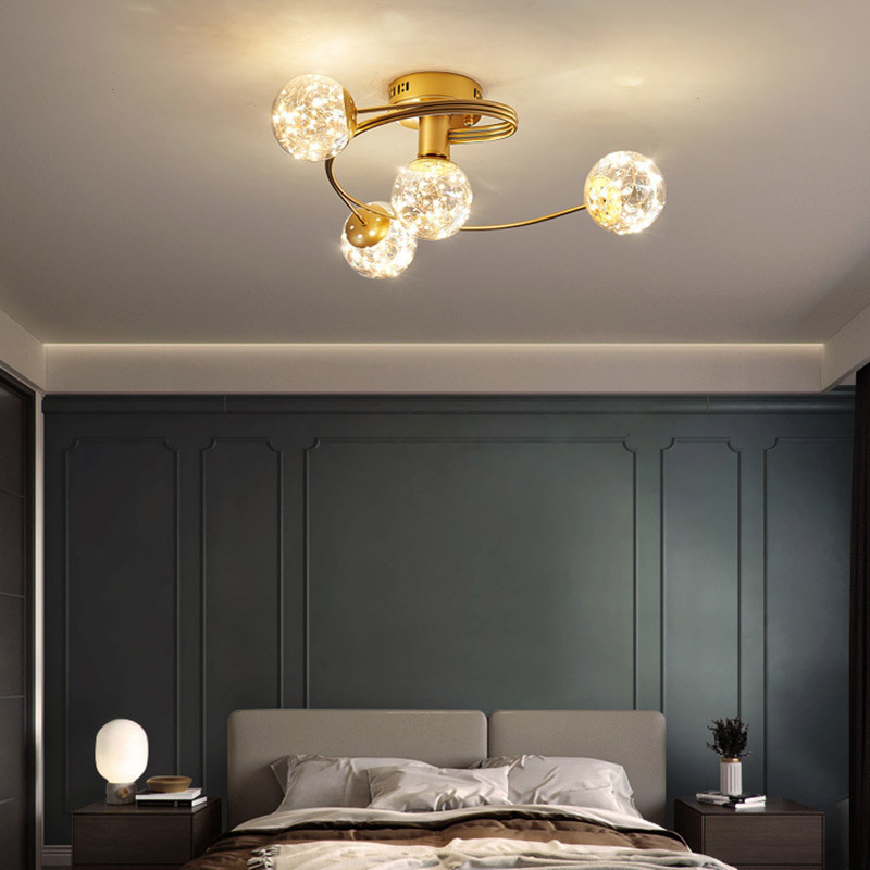 灯知己轻奢客厅灯吸顶灯北欧简约现代餐厅网红ins卧室满天星魔豆灯具