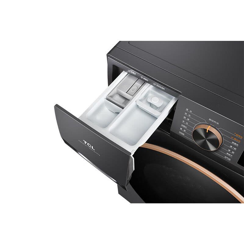 TCL 洗烘一体滚筒洗衣机 G100F12S-HD 10公斤DD直驱全自动变频 575mm纤薄机身 微蒸空气洗图片