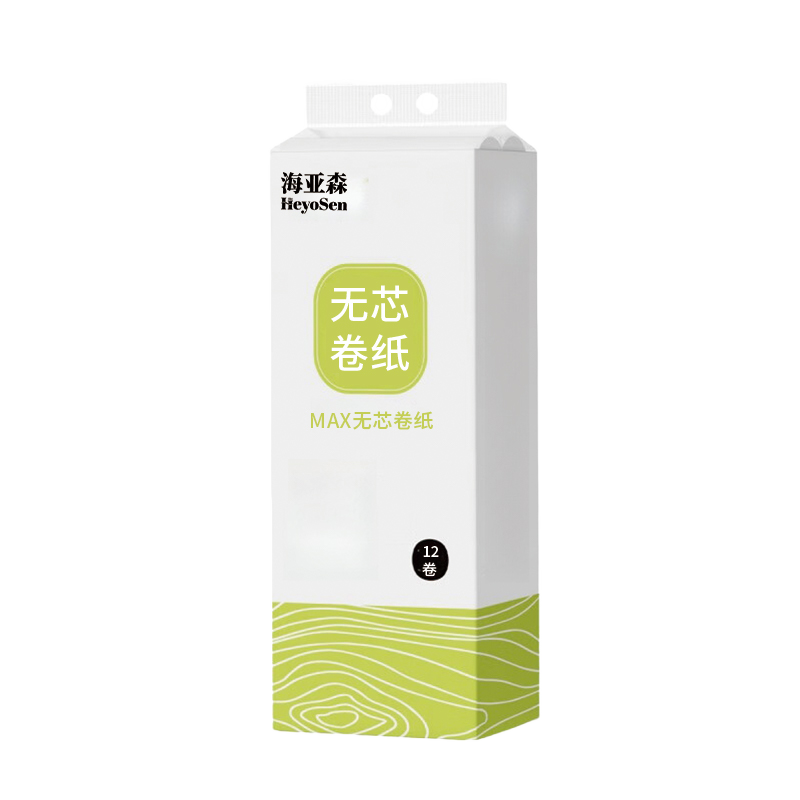 海亚森 M3004 MAX无芯卷纸 80g/卷 12卷/提(计价单位:提) 白色高清大图