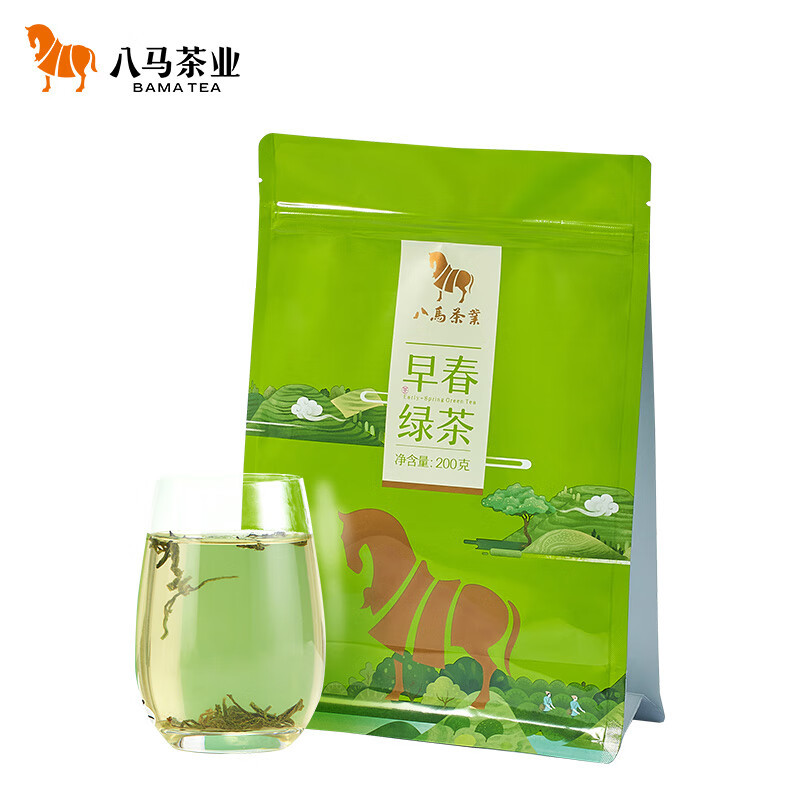 八马茶业(BAMA TEA) 八马早春绿茶(144克/袋)(单位:盒)