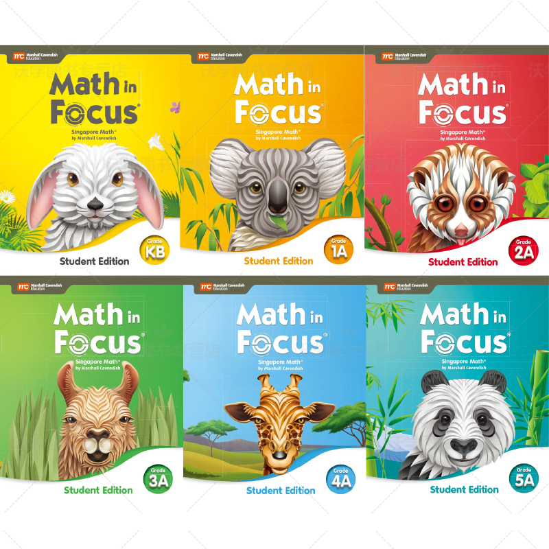 KA+KB(2本学生书) [正版]新加坡数学math in focus2020新版 ka/kb/1a/1b/2a/2b/高清大图