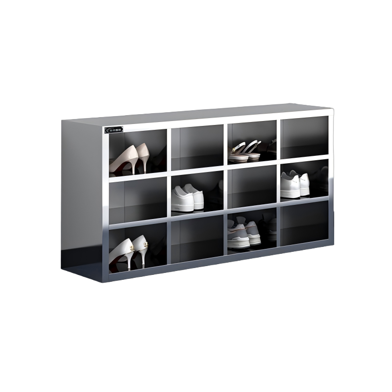 酷美智悦 304不锈钢单面12格鞋柜1200*300*600mm KM-JZ521 个高清大图