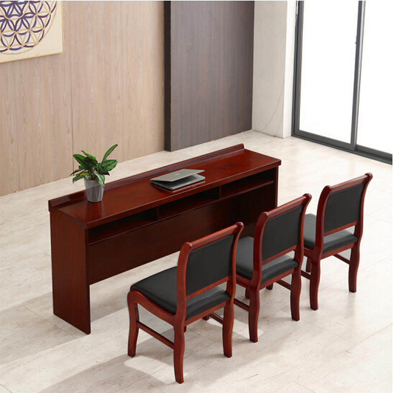 逐鹿中原会议桌长条桌培训桌油漆条桌办公室桌子sshy982木皮条桌2米