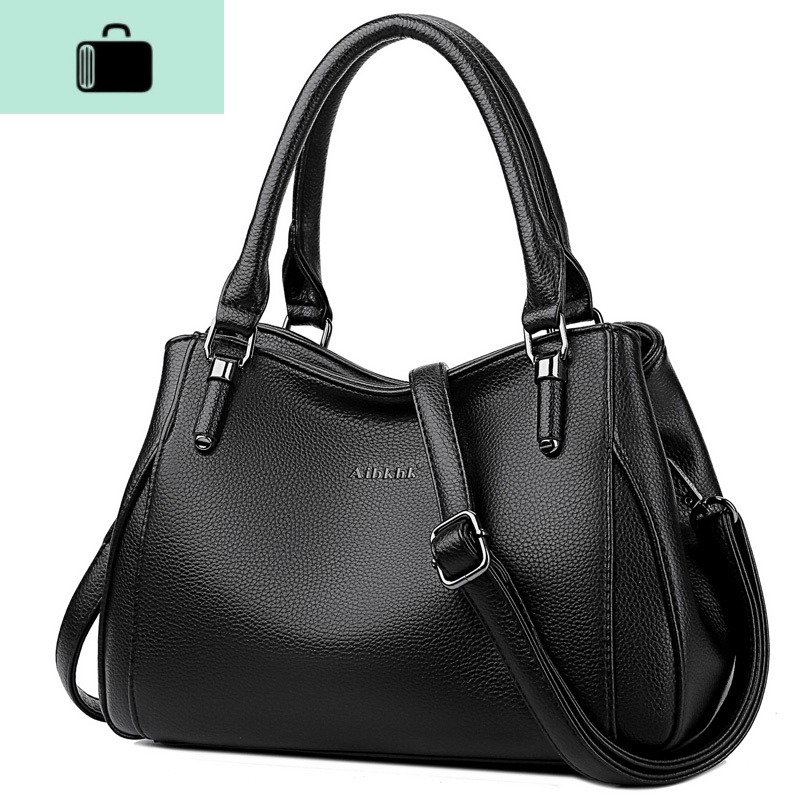 时尚真皮中年妈妈包2020新款中老年女包包婆婆软皮大气斜挎手提包NEWLAKE高清大图