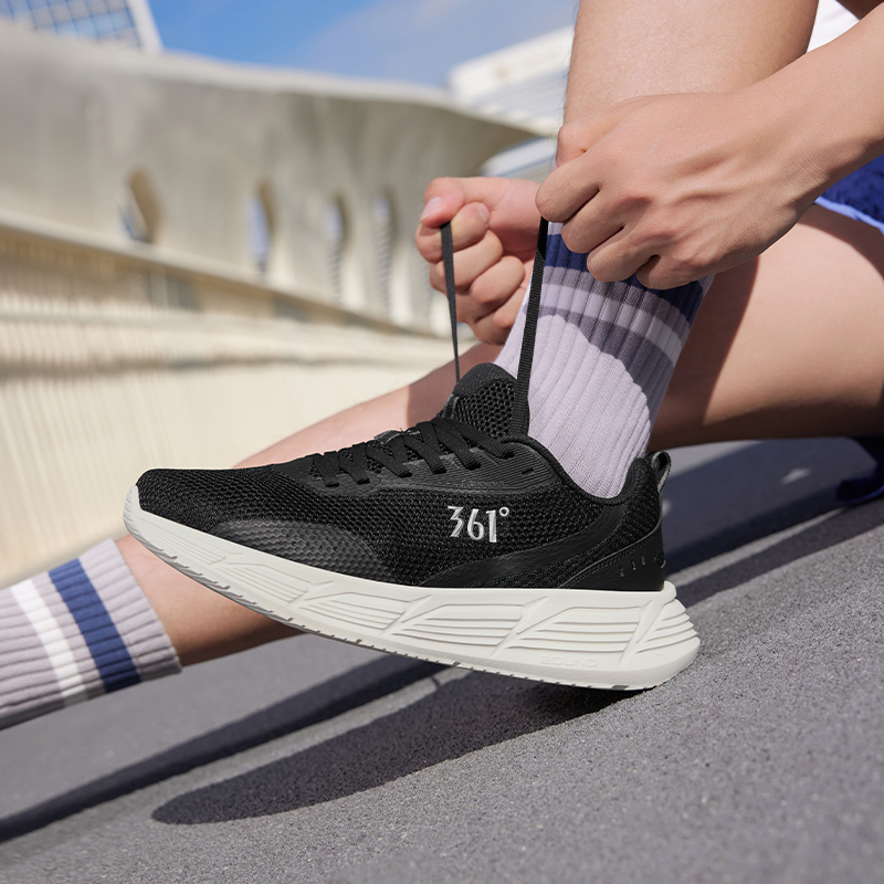 361°男鞋运动鞋新款网面透气跑步鞋轻便软底回弹休闲跑鞋高清大图