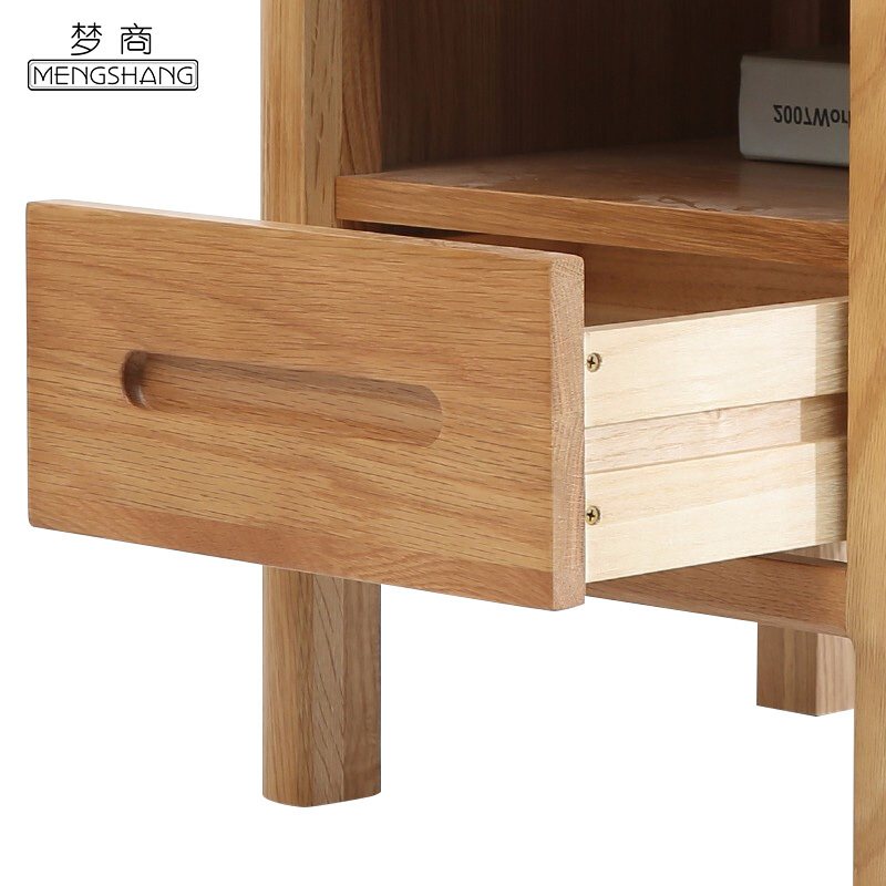 梦商 实木床头柜(定制品请先与客服联系)B款 450*400*470mm