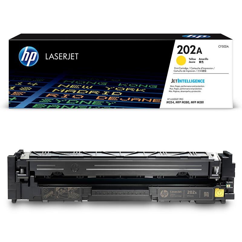 惠普(HP)CF502A 202A黄色硒鼓(适用于M254M280M281)