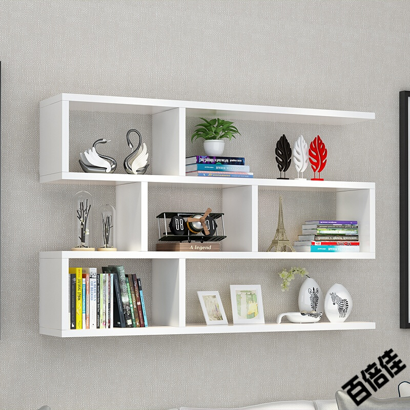 新款创意墙上书架装饰吊柜现代简约壁挂隔板置物架挂墙书柜壁柜新款