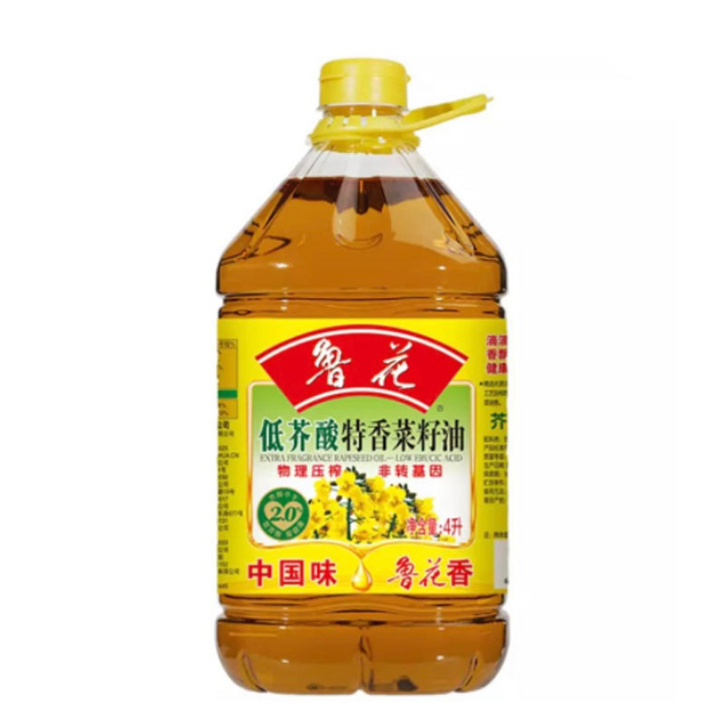 鲁花 低芥酸特香菜籽油4L食用油菜油 非转基因 物理压榨