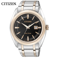 西铁城(CITIZEN)男士光能表手表 日韩品牌光动能商务休闲不锈钢情侣表男表AW1114-51E