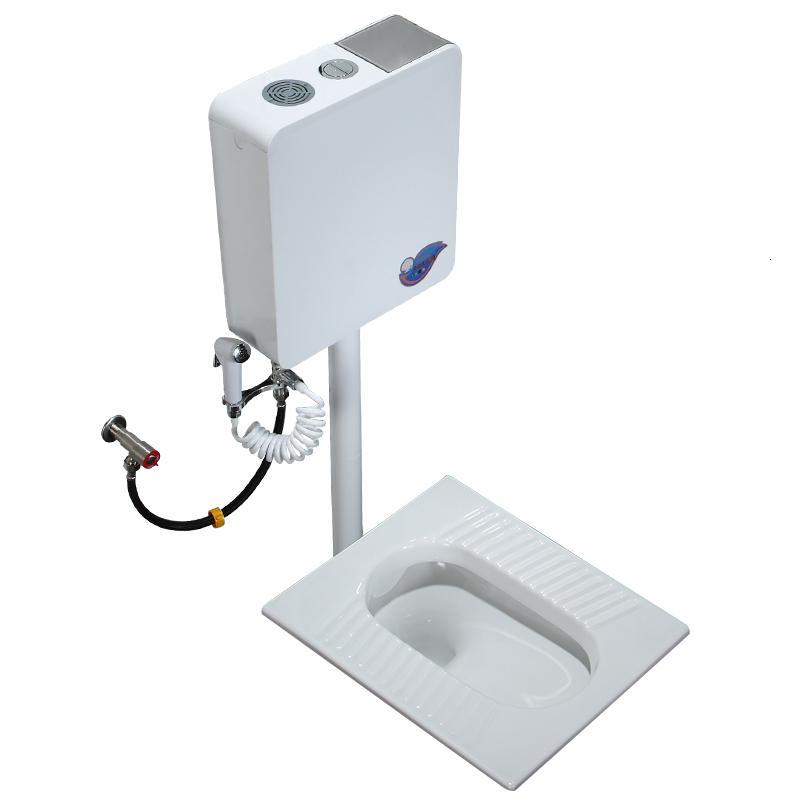 家用陶瓷蹲便器水箱整套装卫生间大便器蹲坑式便池厕所蹬便盆闪电客蹲