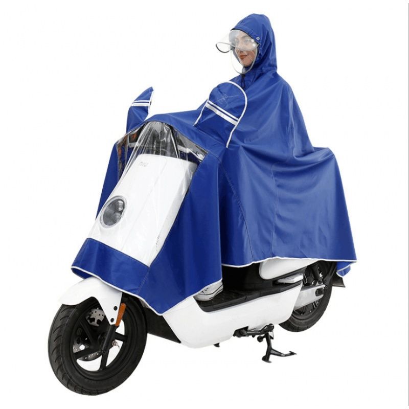 适用于小牛电动车N1s/M1/U1雨衣防水加大加厚双帽檐雨披