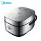 美的(Midea)电饭煲 MB-HS4030 家用4L智能IH多功能大容量钛金电饭锅 钛金鼎釜银灰色 微压焖香 智能预约