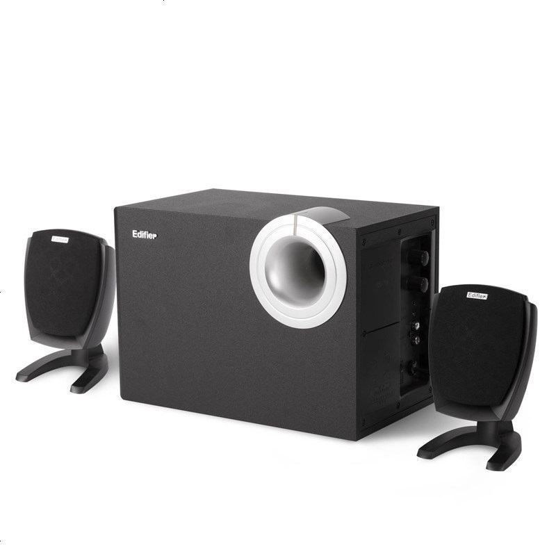 EDIFIER/漫步者 R201T06多媒体台式电脑2.1声音音箱 低音炮 木质音响 黑色 台式电脑音箱高清大图