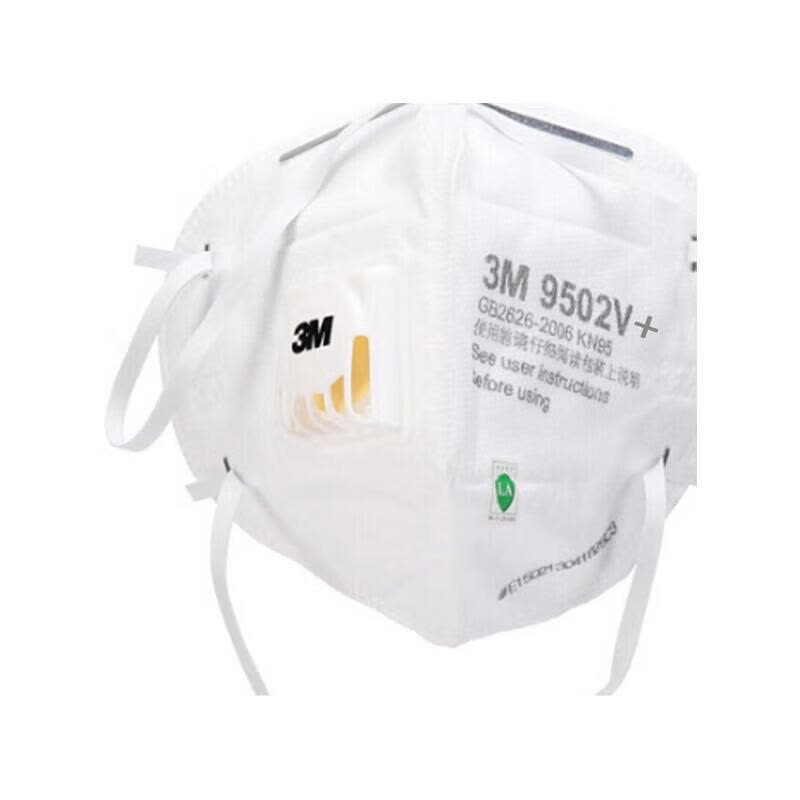 3M 头戴式N95防颗粒物面罩(带呼气阀)25个/盒 EO3542图片