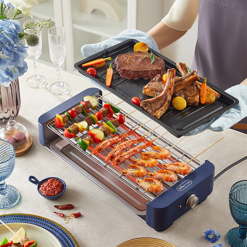 小熊bear电烤炉烧烤炉不粘烤肉炉dkle20g1