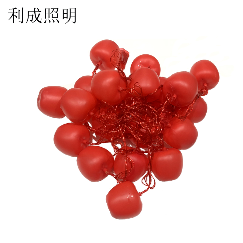 利成照明 LED灯笼串 10米20灯 苹果款高清大图
