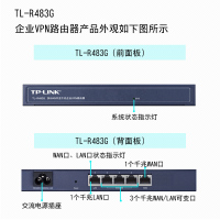包顺丰TP-LINK TL-R483G多WAN口千兆企业家用商用路由器AC控制器tplink上网行为管理营销叠加流控qos网关 移动联通电信全网通三网通用 wifi信号增加无线桥接