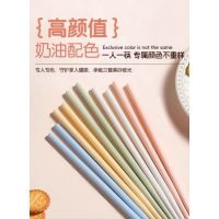 双枪(Suncha) 筷子家用悬浮合金高档颜值马卡龙耐高温防霉一人一筷2023新款 DK40570