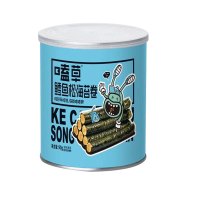 嗑草 鳕鱼松海苔卷90g(罐装) 儿童海苔 宝宝零食海产