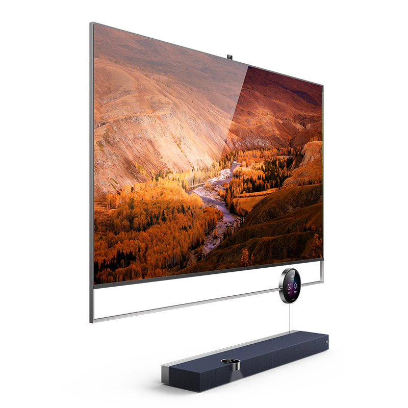 创维75q80 75英寸超薄无缝贴墙4k纤薄超高清 三屏互联 全时ai生态人工